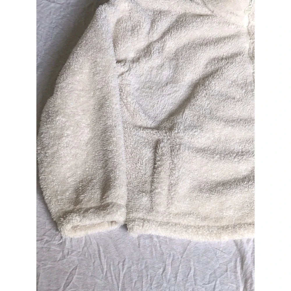 Marine Layer Lost And Found Pristine Sherpa Jacket Sz Large Cream Ivory Full Zip